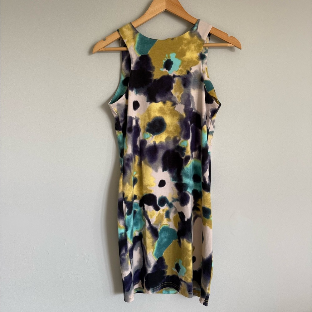 Tinley Road Watercolor Floral Ponte Mini Dress